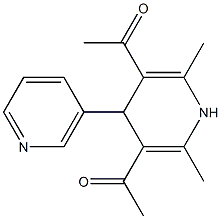 1-(5-acetyl-2,6-dimethyl-1,4-dihydro-3',4-bipyridin-3-yl)ethanone 구조식 이미지