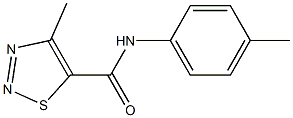 4-methyl-N-(4-methylphenyl)-1,2,3-thiadiazole-5-carboxamide Structure