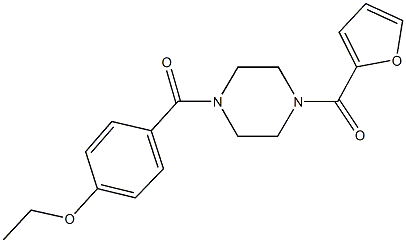 ethyl 4-{[4-(2-furoyl)-1-piperazinyl]carbonyl}phenyl ether 구조식 이미지