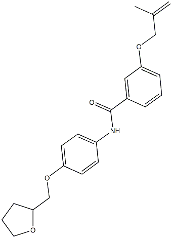 3-[(2-methyl-2-propenyl)oxy]-N-[4-(tetrahydro-2-furanylmethoxy)phenyl]benzamide 구조식 이미지