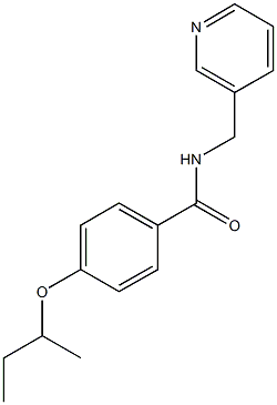 4-(sec-butoxy)-N-(3-pyridinylmethyl)benzamide 구조식 이미지