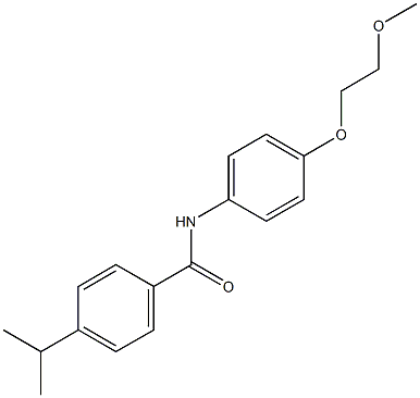 4-isopropyl-N-[4-(2-methoxyethoxy)phenyl]benzamide Structure