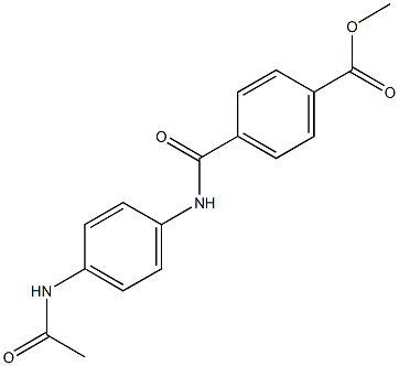methyl 4-{[4-(acetylamino)anilino]carbonyl}benzoate Structure