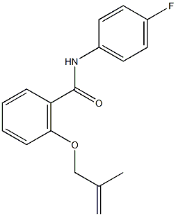 N-(4-fluorophenyl)-2-[(2-methyl-2-propenyl)oxy]benzamide 구조식 이미지