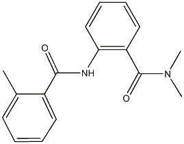 N,N-dimethyl-2-[(2-methylbenzoyl)amino]benzamide Structure