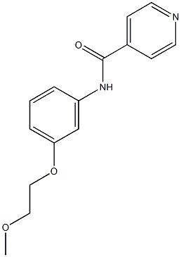 N-[3-(2-methoxyethoxy)phenyl]isonicotinamide 구조식 이미지