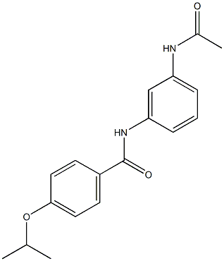 N-[3-(acetylamino)phenyl]-4-isopropoxybenzamide Structure