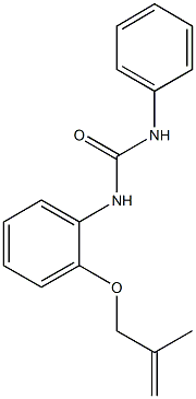 N-{2-[(2-methyl-2-propenyl)oxy]phenyl}-N'-phenylurea 구조식 이미지