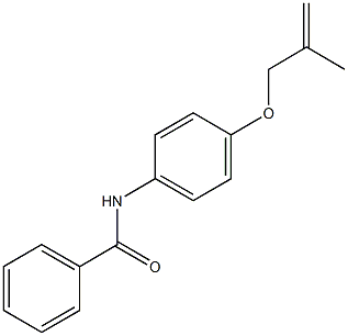 N-{4-[(2-methyl-2-propenyl)oxy]phenyl}benzamide 구조식 이미지