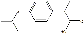 2-[4-(isopropylsulfanyl)phenyl]propanoic acid Structure