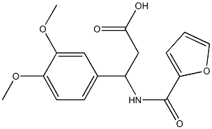 3-(3,4-dimethoxyphenyl)-N-(2-furoyl)-beta-alanine Structure