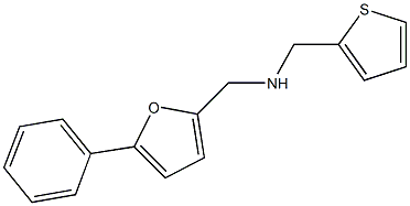 N-[(5-phenyl-2-furyl)methyl]-N-(2-thienylmethyl)amine Structure