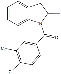 1-(3,4-dichlorobenzoyl)-2-methylindoline 구조식 이미지