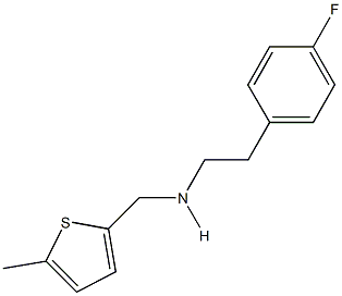 N-[2-(4-fluorophenyl)ethyl]-N-[(5-methyl-2-thienyl)methyl]amine 구조식 이미지