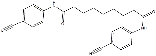 N~1~,N~9~-bis(4-cyanophenyl)nonanediamide Structure