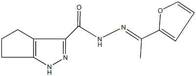 N'-[1-(2-furyl)ethylidene]-1,4,5,6-tetrahydrocyclopenta[c]pyrazole-3-carbohydrazide Structure