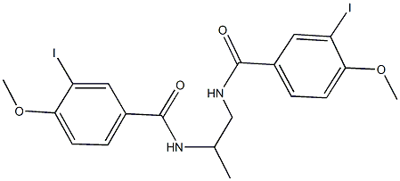 3-iodo-N-{2-[(3-iodo-4-methoxybenzoyl)amino]-1-methylethyl}-4-methoxybenzamide 구조식 이미지