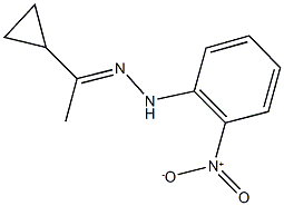 1-cyclopropylethanone {2-nitrophenyl}hydrazone Structure