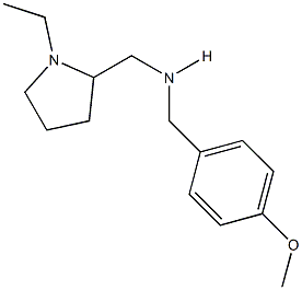 N-[(1-ethyl-2-pyrrolidinyl)methyl]-N-(4-methoxybenzyl)amine Structure