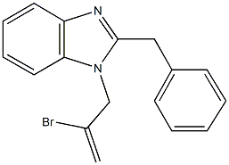 1-(2-bromoprop-2-enyl)-2-(phenylmethyl)-1H-benzimidazole Structure