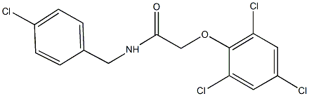 N-(4-chlorobenzyl)-2-(2,4,6-trichlorophenoxy)acetamide Structure