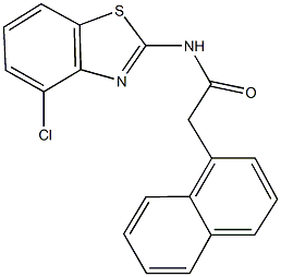 N-(4-chloro-1,3-benzothiazol-2-yl)-2-(1-naphthyl)acetamide Structure