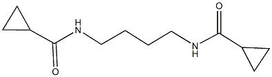 N-{4-[(cyclopropylcarbonyl)amino]butyl}cyclopropanecarboxamide Structure