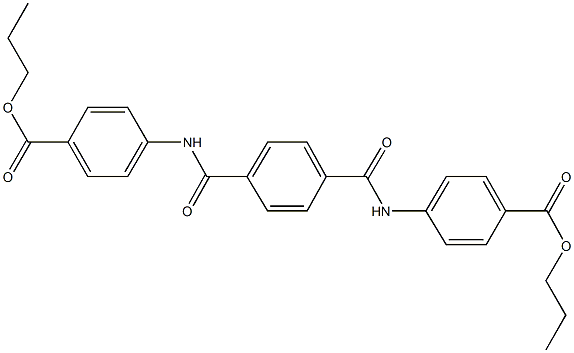 propyl 4-[(4-{[4-(propoxycarbonyl)anilino]carbonyl}benzoyl)amino]benzoate 구조식 이미지