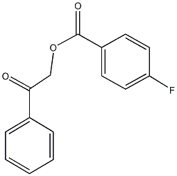 2-oxo-2-phenylethyl 4-fluorobenzoate 구조식 이미지