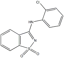 N-(2-chlorophenyl)-N-(1,1-dioxido-1,2-benzisothiazol-3-yl)amine Structure