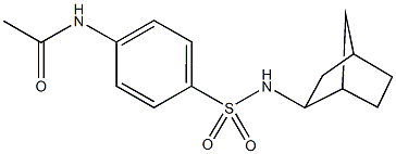 N-{4-[(bicyclo[2.2.1]hept-2-ylamino)sulfonyl]phenyl}acetamide 구조식 이미지