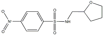 4-nitro-N-(tetrahydro-2-furanylmethyl)benzenesulfonamide 구조식 이미지