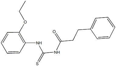 N-(2-ethoxyphenyl)-N'-(3-phenylpropanoyl)thiourea 구조식 이미지