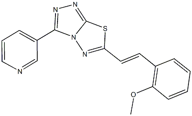 6-[2-(2-methoxyphenyl)vinyl]-3-(3-pyridinyl)[1,2,4]triazolo[3,4-b][1,3,4]thiadiazole Structure