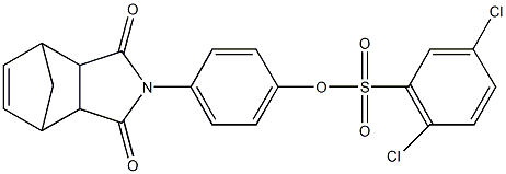 4-(3,5-dioxo-4-azatricyclo[5.2.1.0~2,6~]dec-8-en-4-yl)phenyl 2,5-dichlorobenzenesulfonate Structure