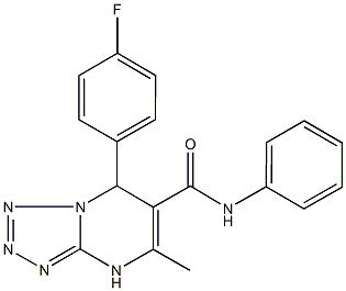 7-(4-fluorophenyl)-5-methyl-N-phenyl-4,7-dihydrotetraazolo[1,5-a]pyrimidine-6-carboxamide 구조식 이미지