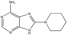 8-(1-piperidinyl)-9H-purin-6-ylamine Structure