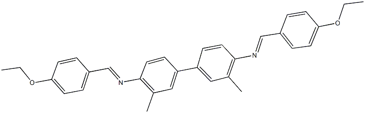 N-(4-ethoxybenzylidene)-N-{4'-[(4-ethoxybenzylidene)amino]-3,3'-dimethyl[1,1'-biphenyl]-4-yl}amine Structure