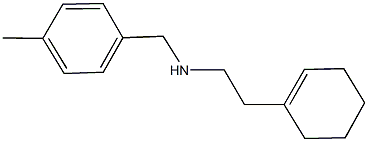 N-[2-(1-cyclohexen-1-yl)ethyl]-N-(4-methylbenzyl)amine 구조식 이미지