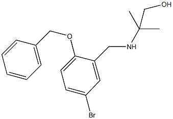 2-{[2-(benzyloxy)-5-bromobenzyl]amino}-2-methyl-1-propanol 구조식 이미지