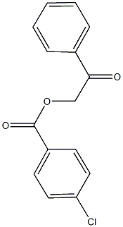 2-oxo-2-phenylethyl 4-chlorobenzoate Structure