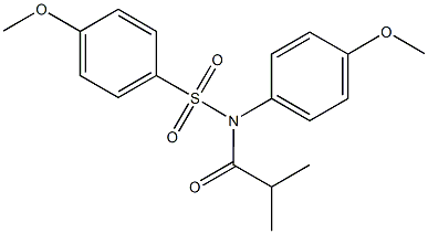 N-isobutyryl-4-methoxy-N-(4-methoxyphenyl)benzenesulfonamide Structure