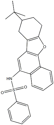 N-(8-tert-butyl-7,8,9,10-tetrahydronaphtho[1,2-b][1]benzofuran-5-yl)benzenesulfonamide Structure