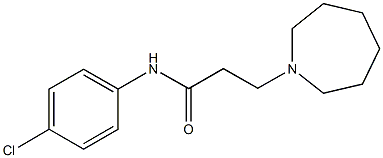 3-(1-azepanyl)-N-(4-chlorophenyl)propanamide Structure