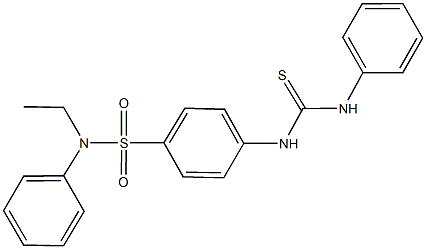 4-[(anilinocarbothioyl)amino]-N-ethyl-N-phenylbenzenesulfonamide Structure