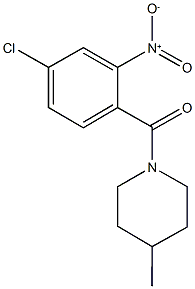 1-{4-chloro-2-nitrobenzoyl}-4-methylpiperidine Structure