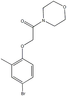 4-bromo-2-methylphenyl 2-(4-morpholinyl)-2-oxoethyl ether Structure