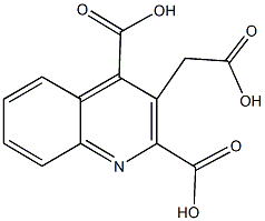 3-(carboxymethyl)-2,4-quinolinedicarboxylic acid Structure