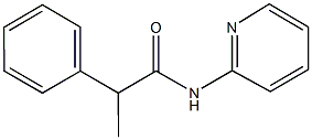 2-phenyl-N-pyridin-2-ylpropanamide Structure