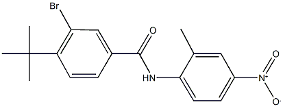 3-bromo-4-tert-butyl-N-{4-nitro-2-methylphenyl}benzamide 구조식 이미지